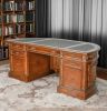 Chester Burton Curved Executive Partners Desk 73"W x 38"D x 32.4"H