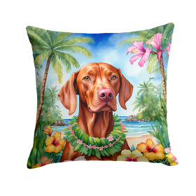Vizsla Luau Throw Pillow