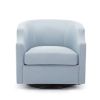 Isabelle Sky Blue Swivel Glider Barrel Chair