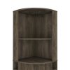 Seattle Bar Cabinet, Eight Bottle Cubbies, Two Large Open Shelves