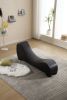 Factory Direct Yoga Chaise Lounge Collection for Stretching & Relaxation Modern Faux Leather Curved Sofa, Modern Faux Leather Curved Sofa, Living Room