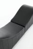 Factory Direct Yoga Chaise Lounge Collection for Stretching & Relaxation Modern Faux Leather Curved Sofa, Modern Faux Leather Curved Sofa, Living Room
