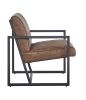Modern design high quality PU(BROWN)+ steel armchair, for Kitchen, Dining, Bedroom, Living Room