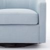 Isabelle Sky Blue Swivel Glider Barrel Chair