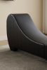 Factory Direct Yoga Chaise Lounge Collection for Stretching & Relaxation Modern Faux Leather Curved Sofa, Modern Faux Leather Curved Sofa, Living Room
